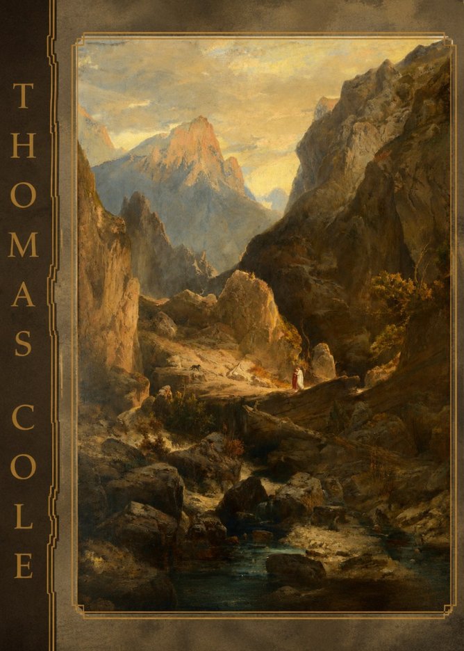 Thomas Cole The Mountain Ford No2 - Poszter