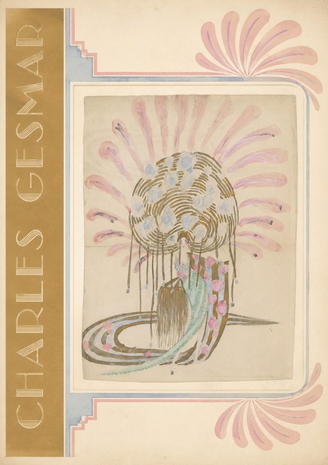Charles Gesmar Woman with Headdress No2 - Poszter