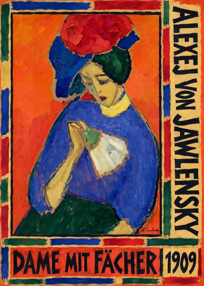 Alexej von Jawlensky Dame Mit Fächer No5 - Poszter
