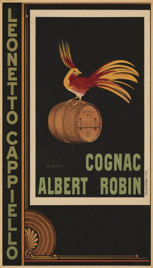Leonetto Cappiello Cognac Albert Robin No3 - Poszter