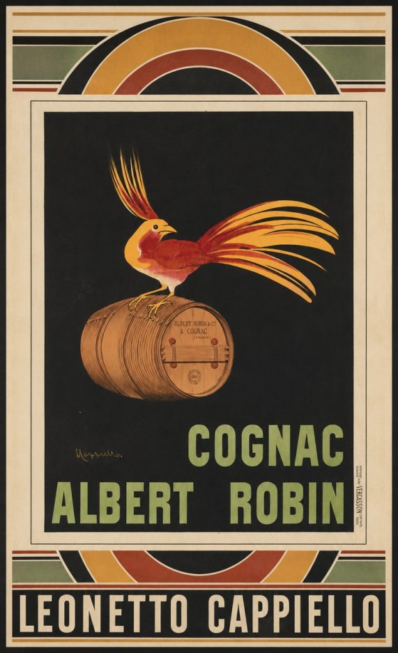 Leonetto Cappiello Cognac Albert Robin No4 - Poszter
