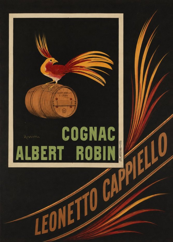 Leonetto Cappiello Cognac Albert Robin No5 - Poszter