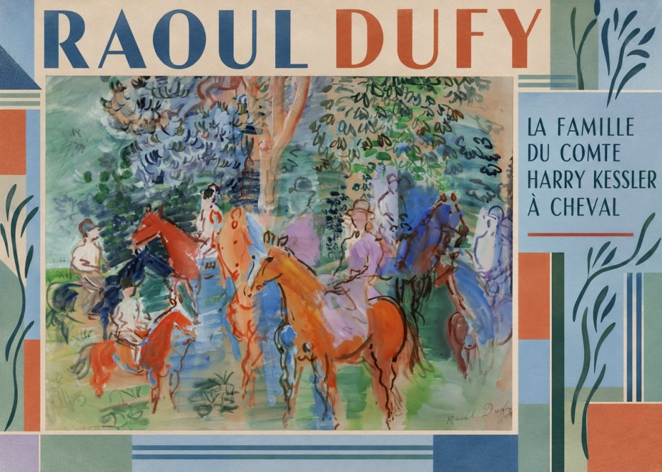 Raoul Dufy La Famille Du Comte Harry Kessler À Cheval No2 - Poszter