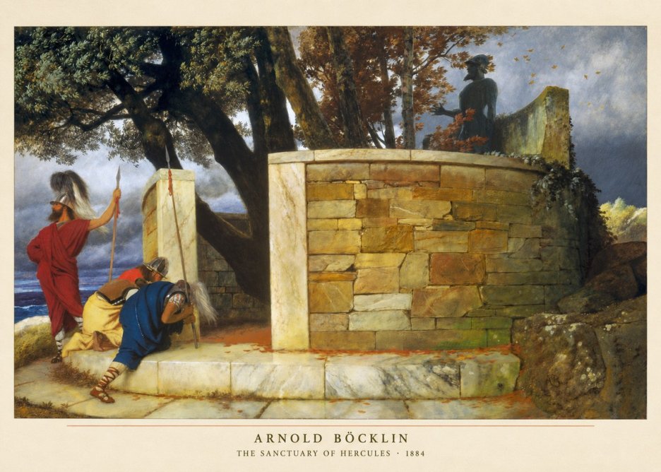 Arnold Böcklin The Sanctuary of Hercules No2 - Poszter
