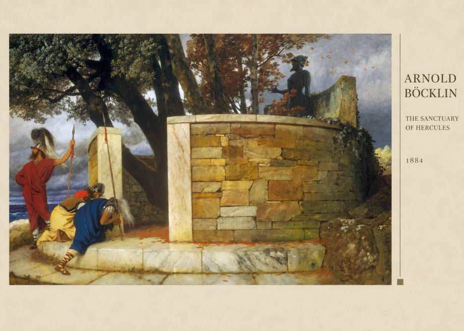 Arnold Böcklin The Sanctuary of Hercules No3 - Poszter
