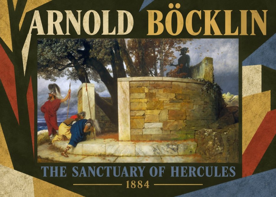 Arnold Böcklin The Sanctuary of Hercules No5 - Poszter