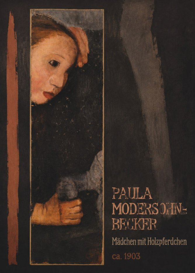 Paula Modersohn-Becker Mädchen Mit Holzpferdchen No2 - Poszter