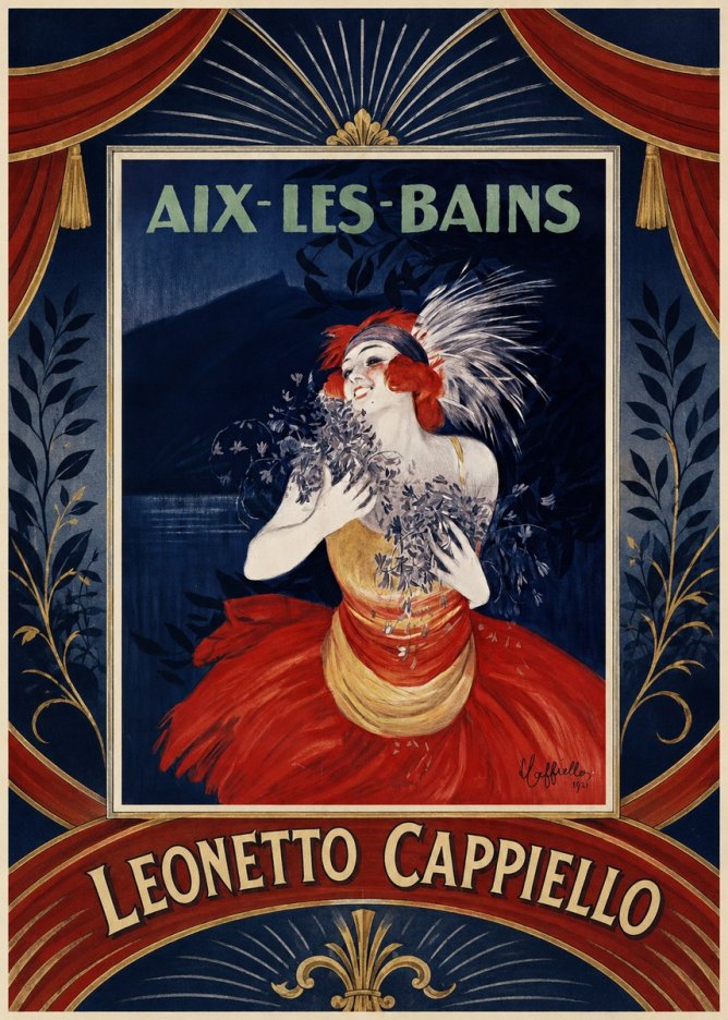 Leonetto Cappiello Aix-les-bains No6 - Poszter