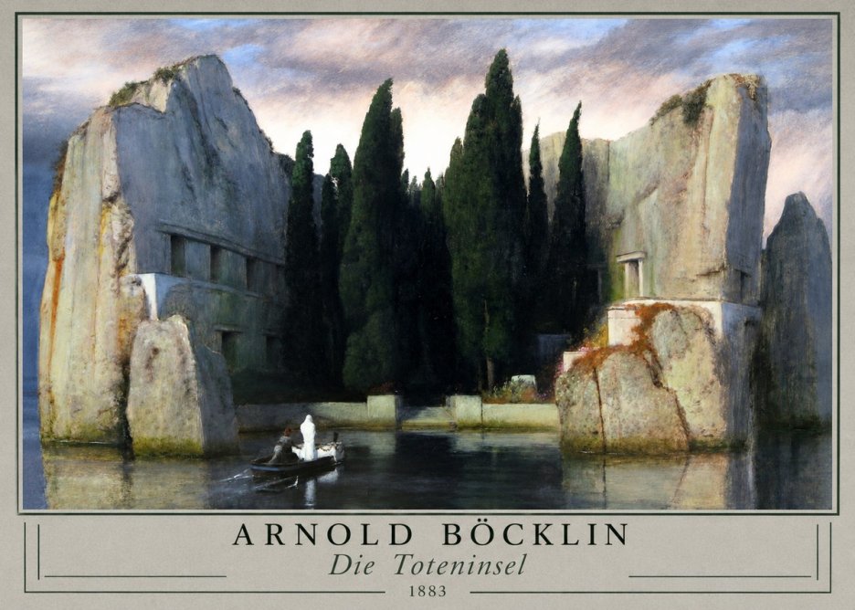 Arnold Böcklin Die Toteninsel VII No3 - Poszter