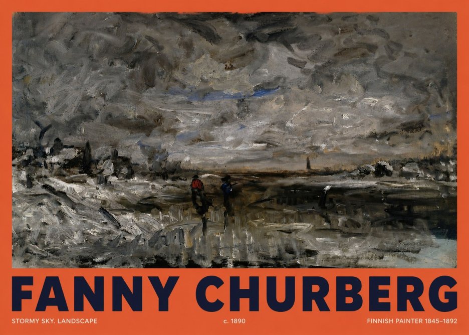 Fanny Churberg Stormy Sky. Landscape No2 - Poszter