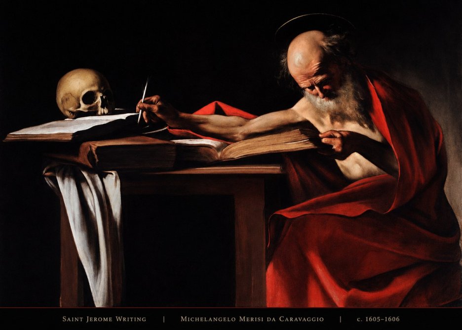 Michelangelo Merisi da Caravaggio Saint Jerome Writing IV No4 - Poszter