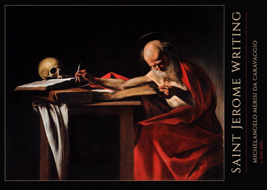 Michelangelo Merisi da Caravaggio Saint Jerome Writing IV No5 - Poszter