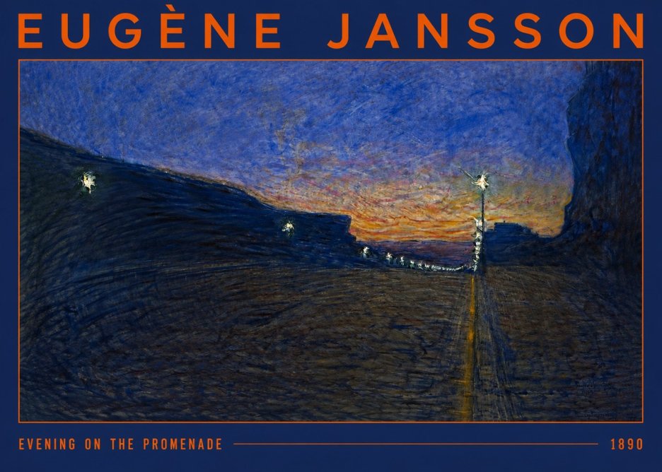 Eugène Jansson Evening on the Promenade No2 - Poszter