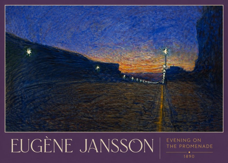Eugène Jansson Evening on the Promenade No3 - Poszter