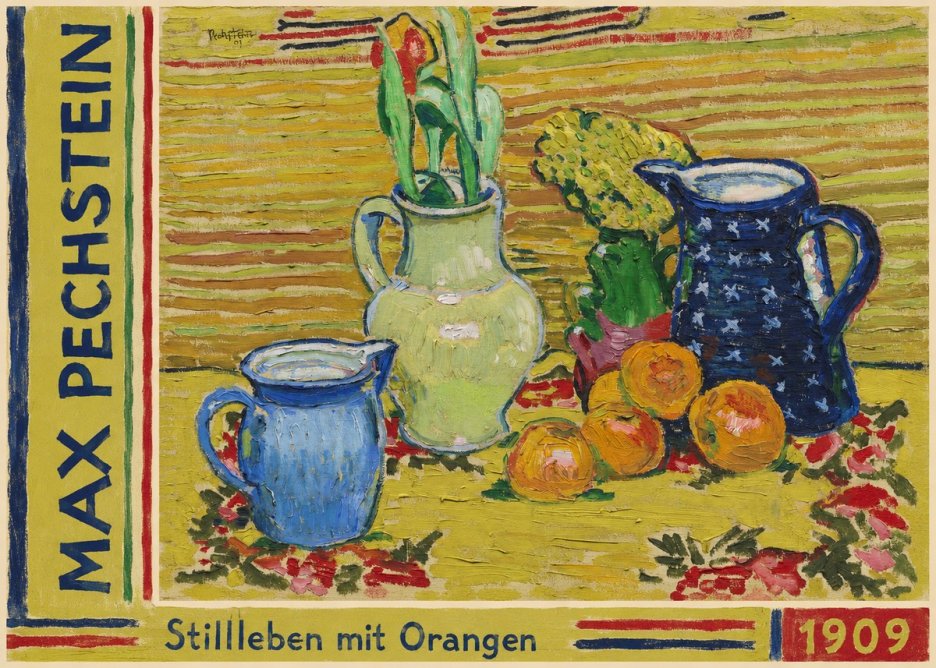 Max Pechstein Stillleben Mit Orangen No2 - Poszter