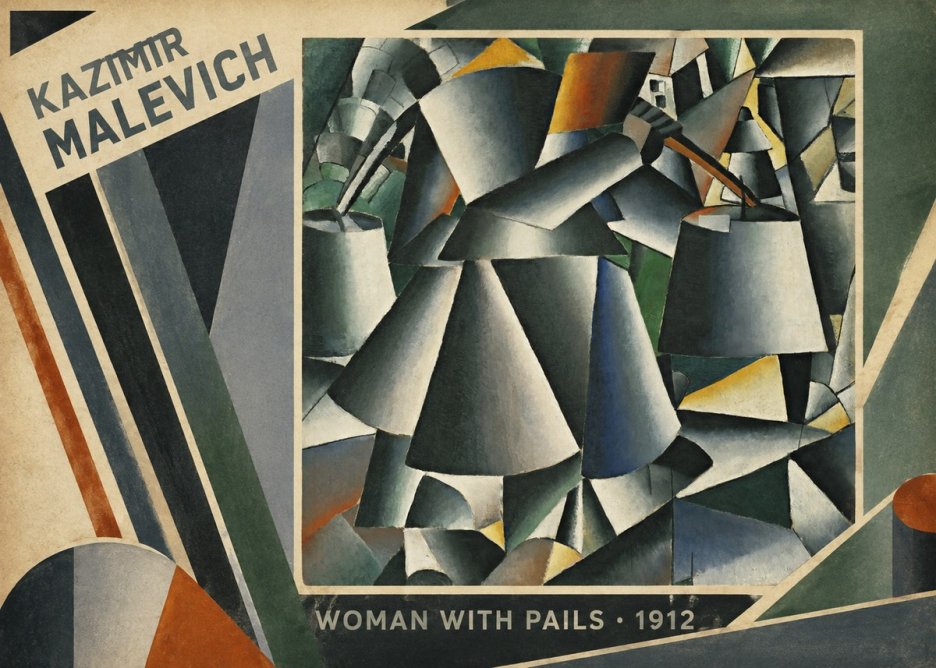 Kazimir Malevich Woman with Pails No2 - Poszter