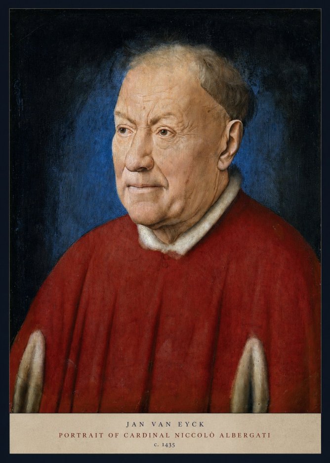 Jan van Eyck Portrait of Cardinal Niccolò Albergati No5 - Poszter