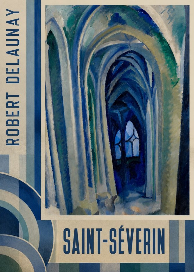 Robert Delaunay Saint-séverin No4 - Poszter