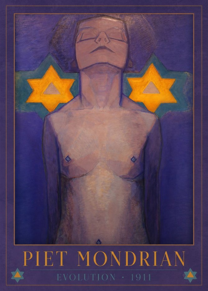 Piet Mondrian Evolution II No1 - Poszter