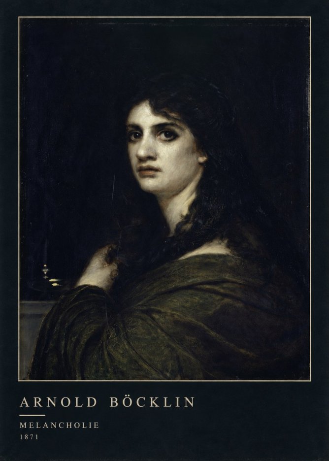 Arnold Böcklin Melancholie No4 - Poszter