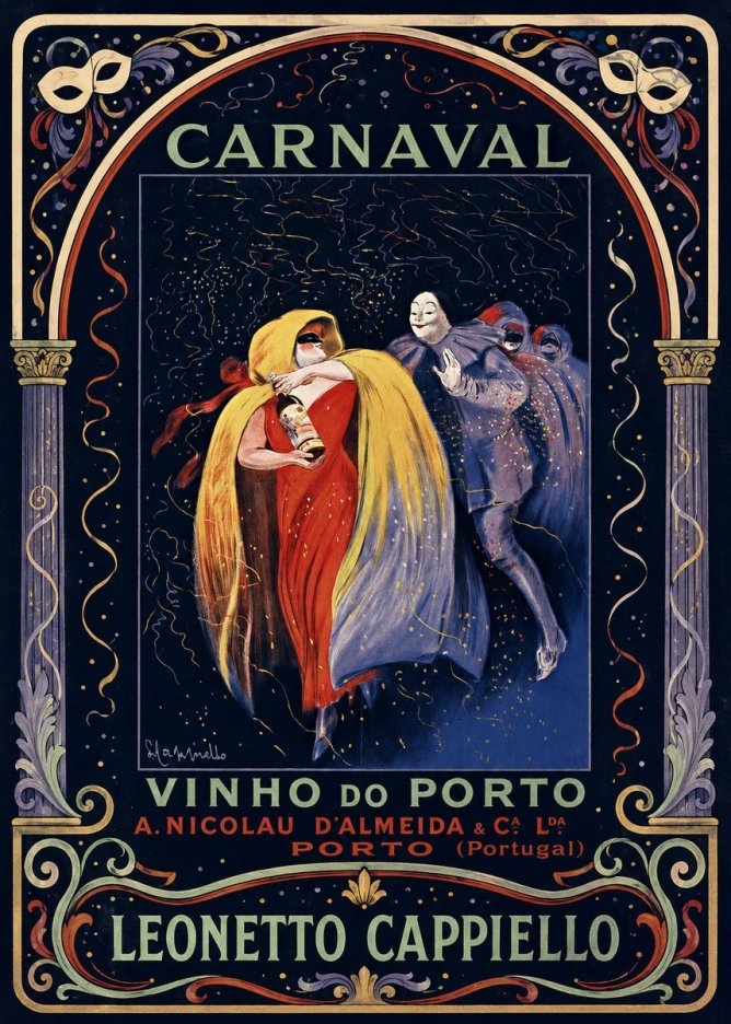 Leonetto Cappiello Carnaval - Vinho Do Porto No4 - Poszter
