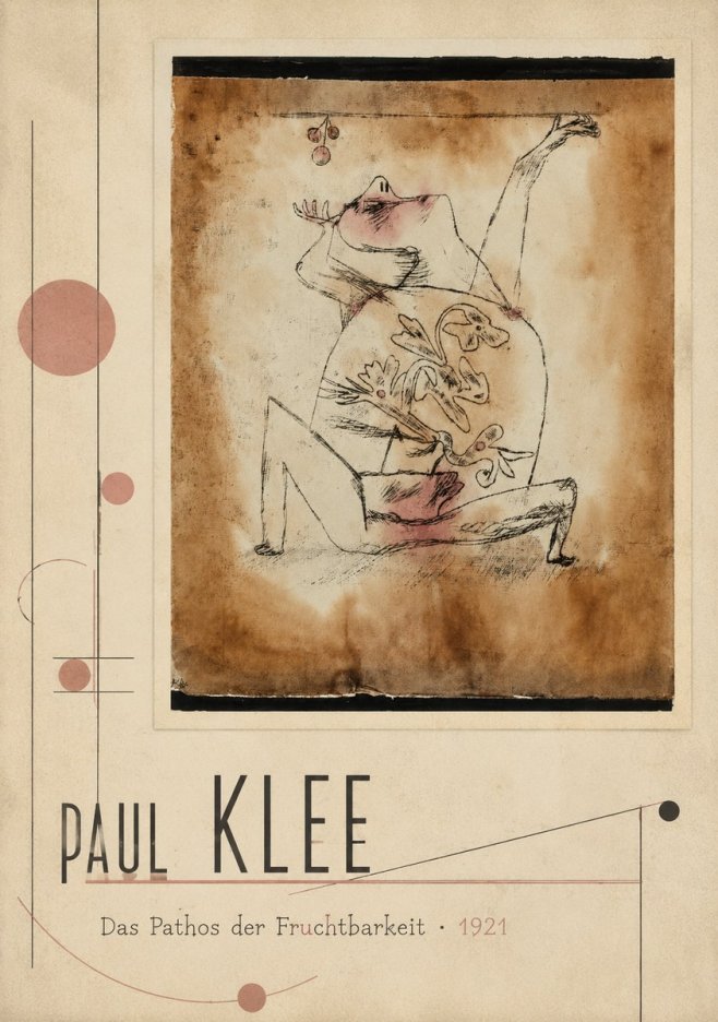 Paul Klee Das Pathos Der Fruchtbarkeit No2 - Poszter