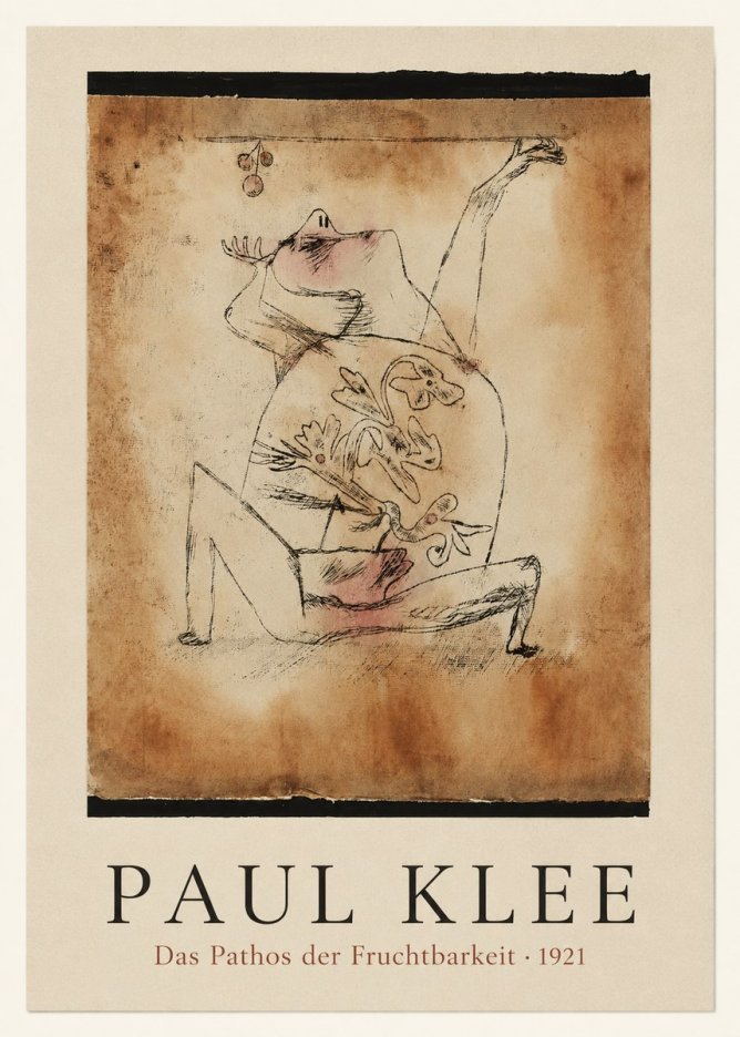 Paul Klee Das Pathos Der Fruchtbarkeit No3 - Poszter