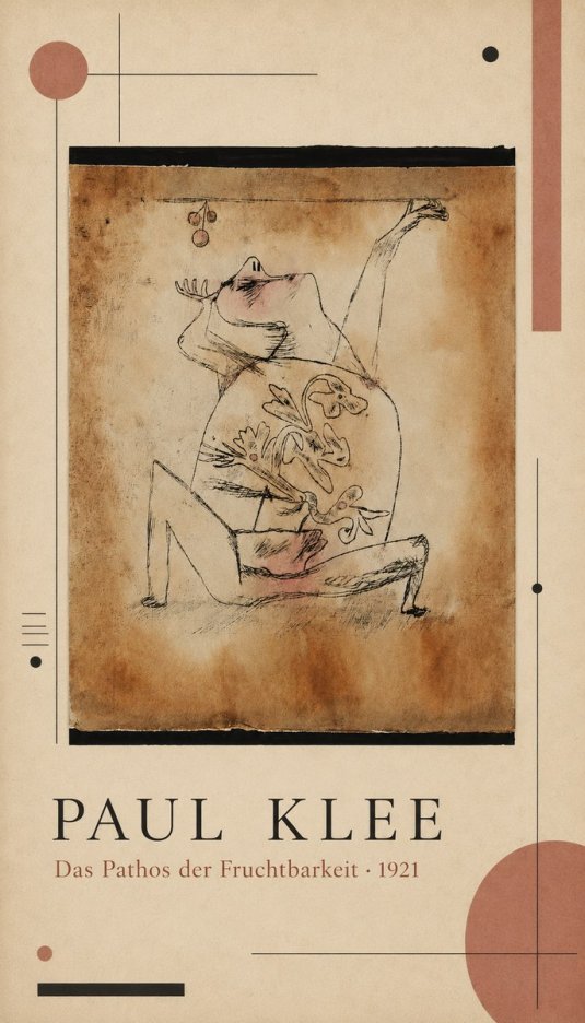 Paul Klee Das Pathos Der Fruchtbarkeit No4 - Poszter
