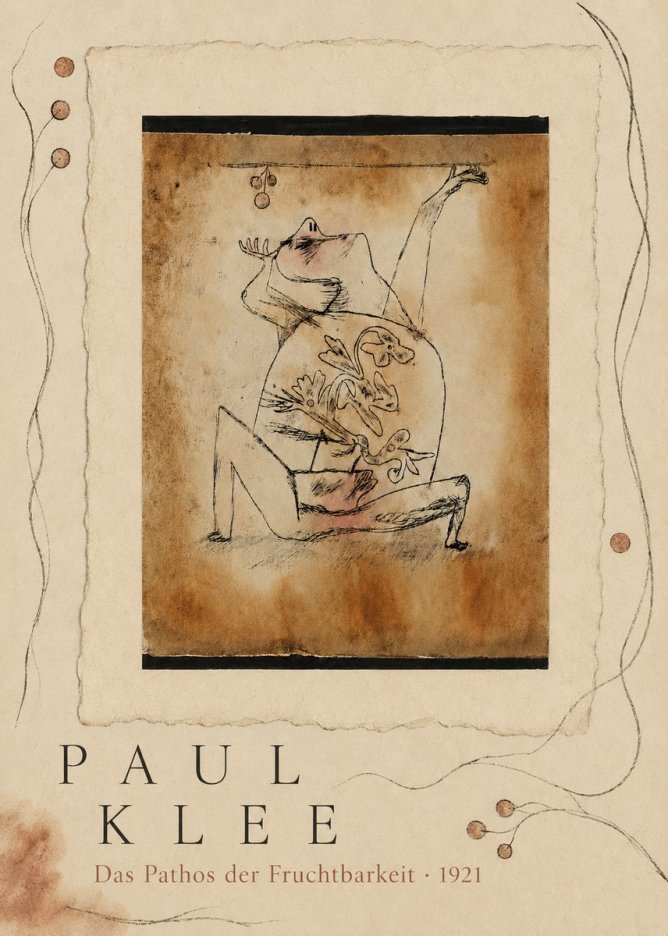 Paul Klee Das Pathos Der Fruchtbarkeit No5 - Poszter