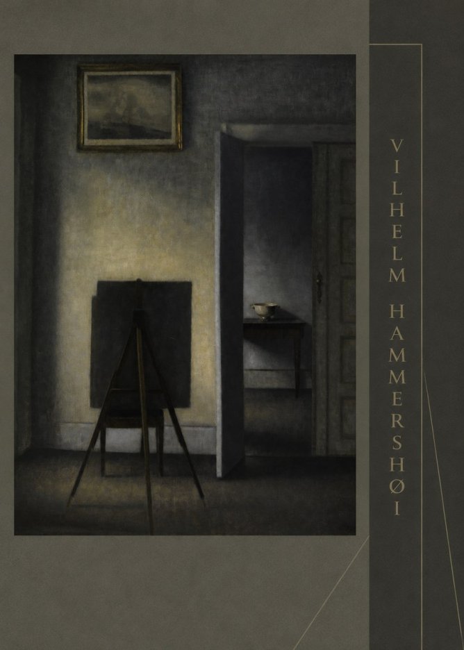 Vilhelm Hammershøi Interior with the Artist's Easel III No3 - Poszter