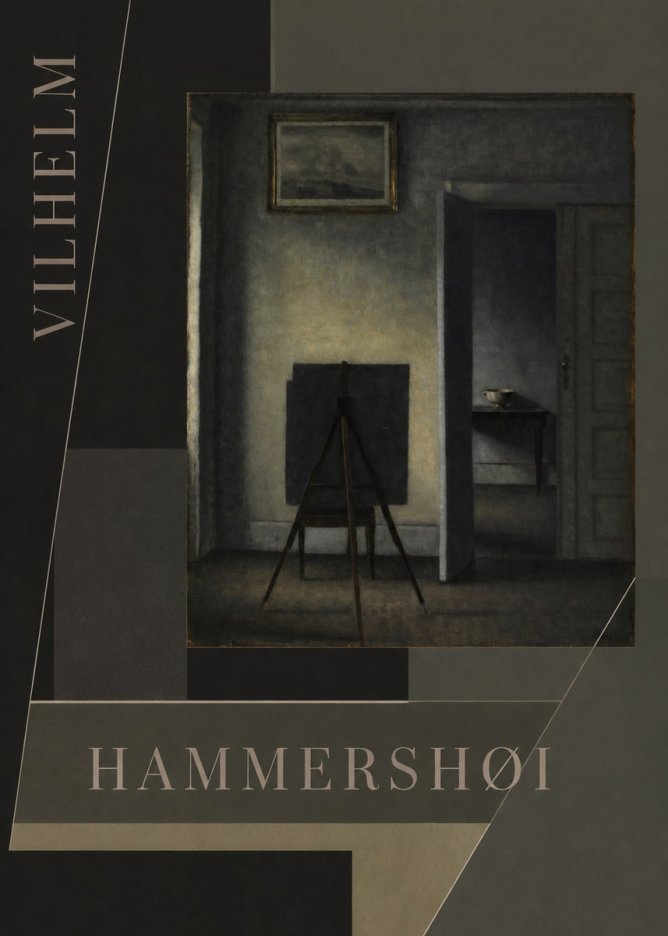 Vilhelm Hammershøi Interior with the Artist's Easel III No5 - Poszter