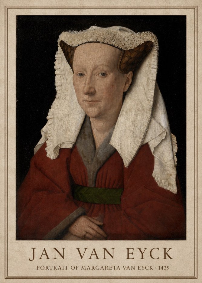 Jan van Eyck Portrait of Margareta Van Eyck No1 - Poszter