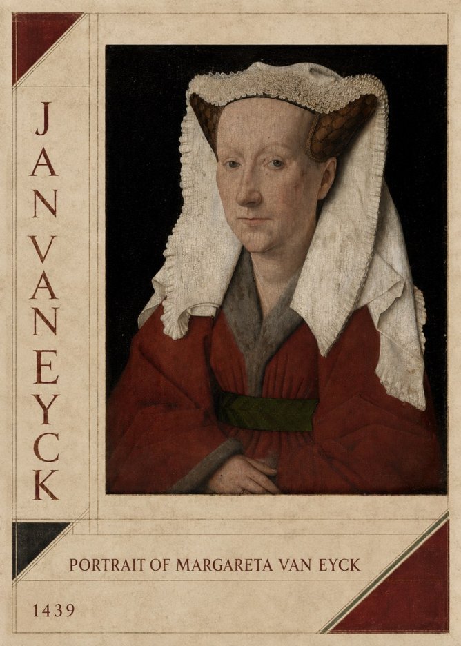 Jan van Eyck Portrait of Margareta Van Eyck No2 - Poszter