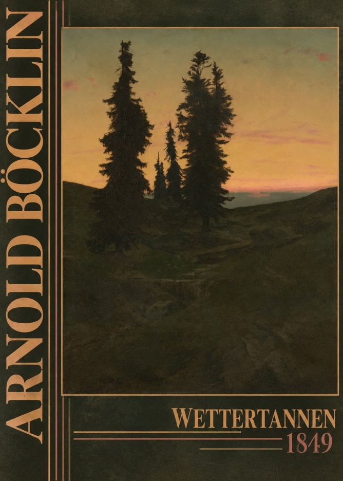 Arnold Böcklin Wettertannen No5 - Poszter