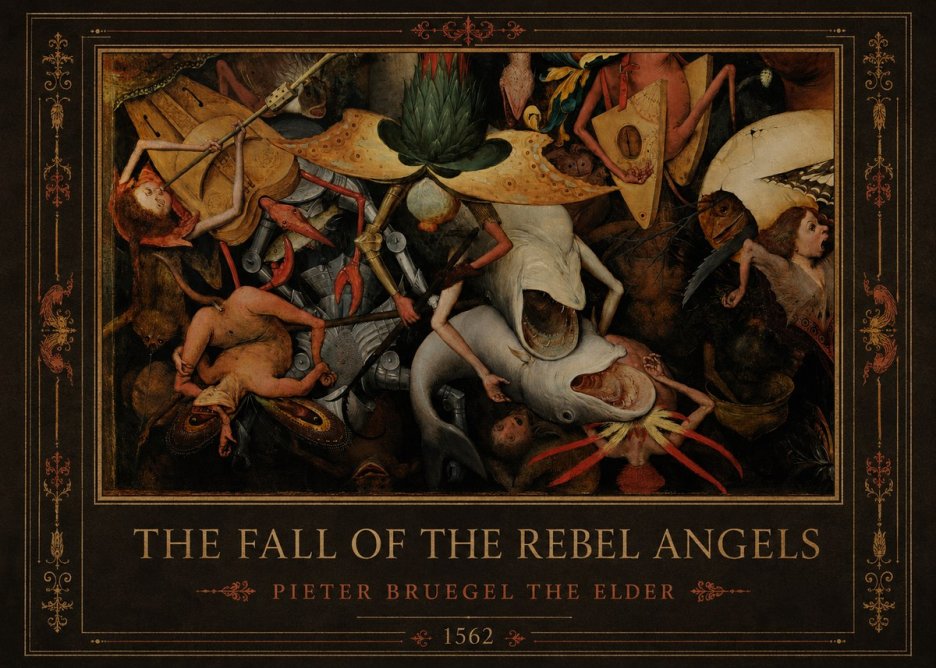 Pieter Bruegel The Fall of the Rebel Angels VI No1 - Poszter