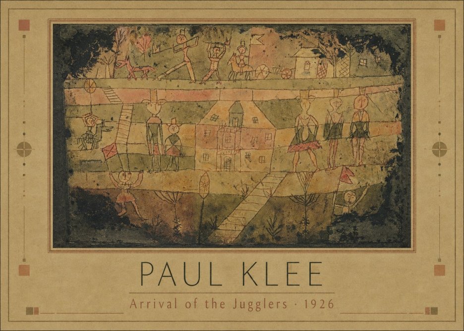 Paul Klee Arrival of the Jugglers No1 - Poszter