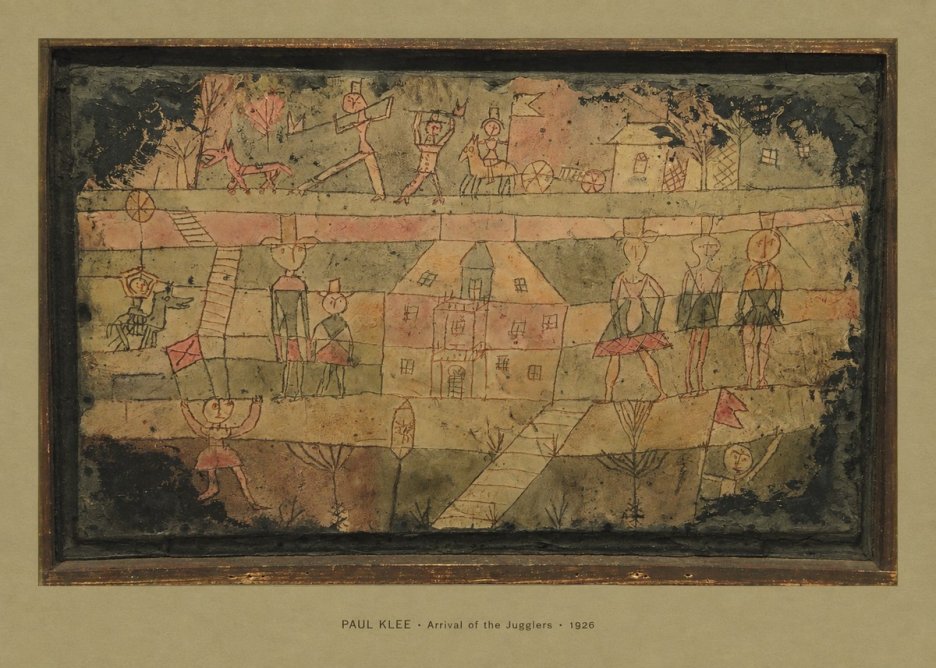 Paul Klee Arrival of the Jugglers No4 - Poszter