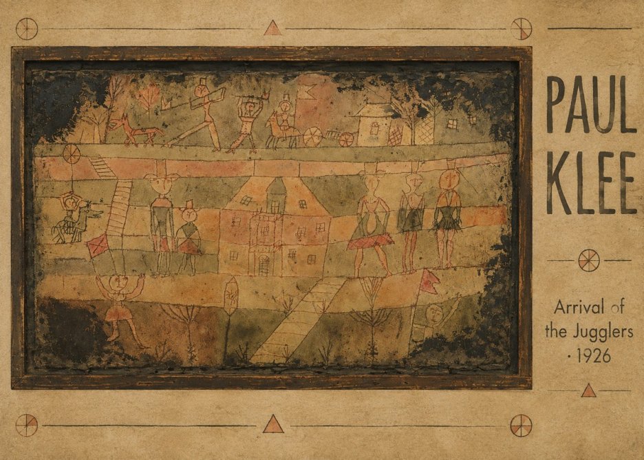 Paul Klee Arrival of the Jugglers No5 - Poszter