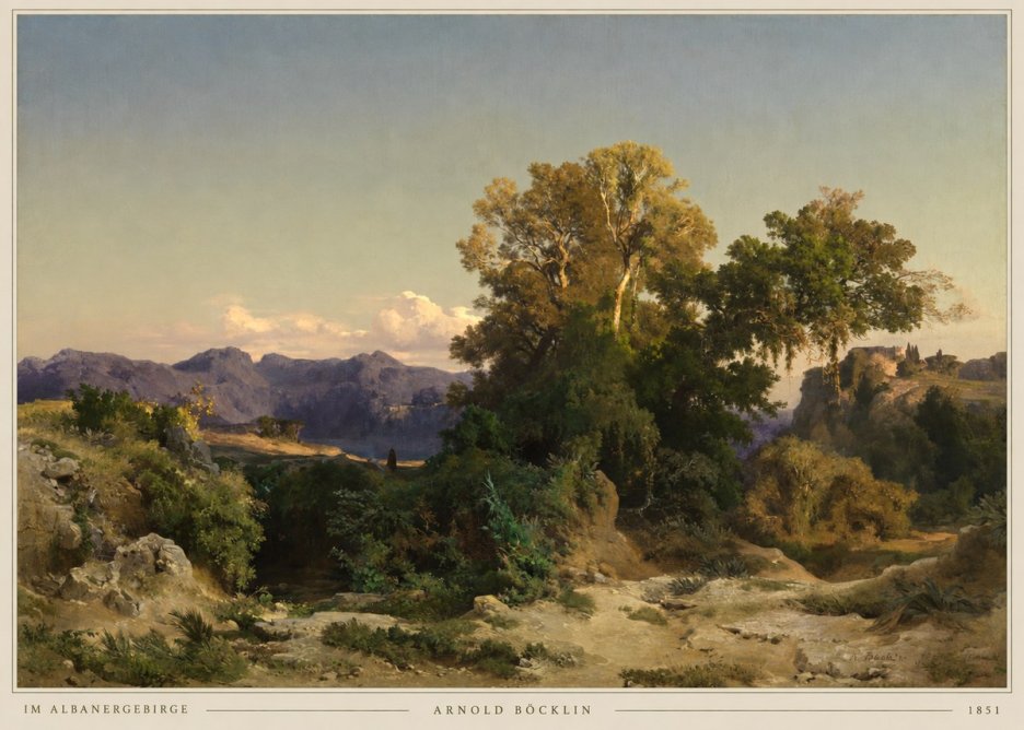 Arnold Böcklin Im Albanergebirge No2 - Poszter