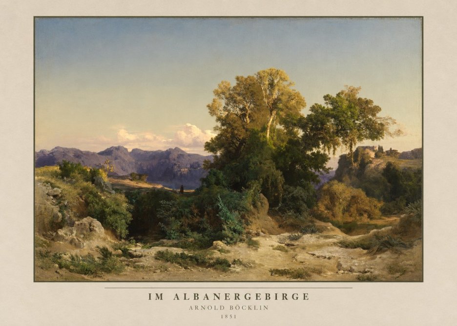 Arnold Böcklin Im Albanergebirge No3 - Poszter