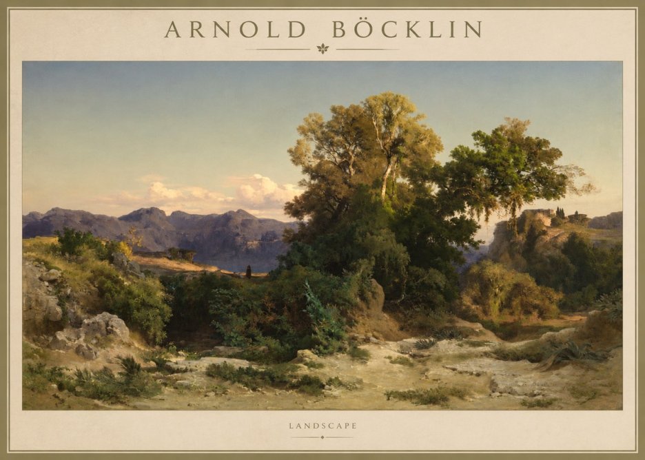 Arnold Böcklin Im Albanergebirge No5 - Poszter