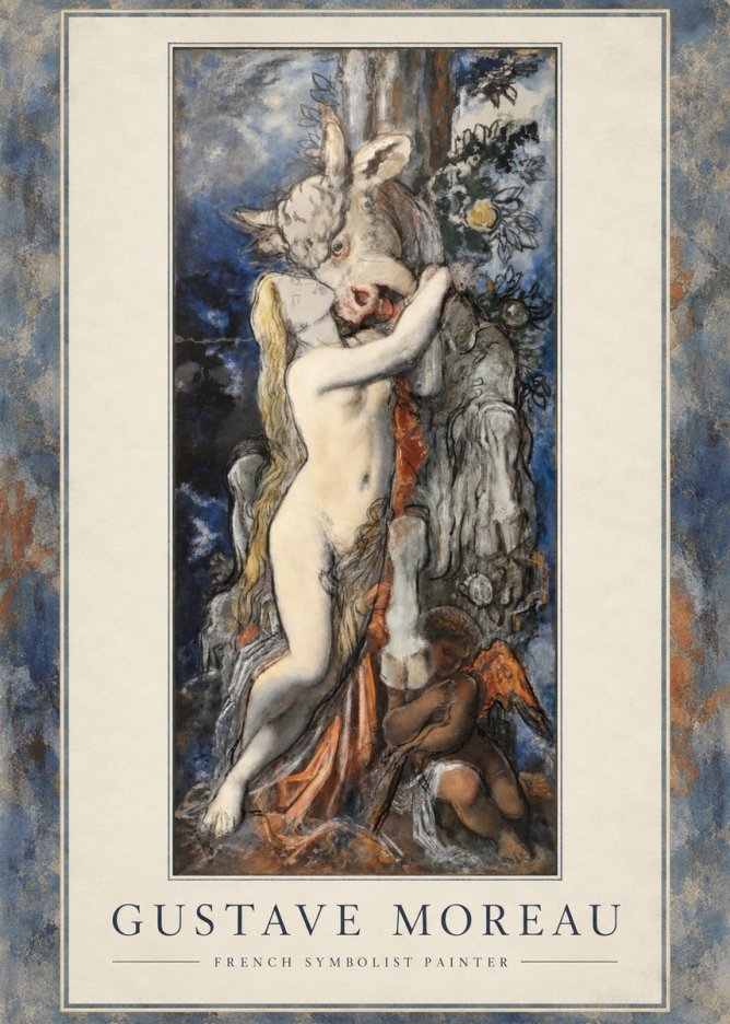 Gustave Moreau Europe and the Bull No1 - Poszter