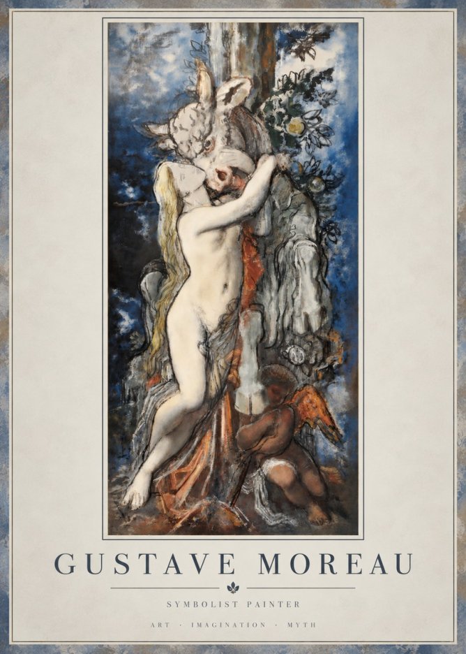 Gustave Moreau Europe and the Bull No4 - Poszter