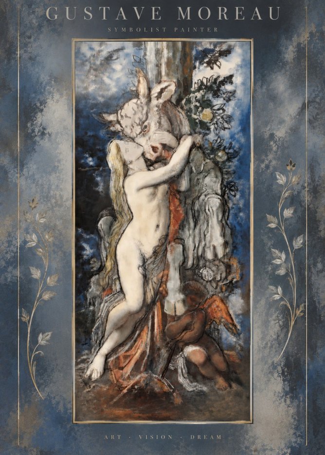 Gustave Moreau Europe and the Bull No5 - Poszter