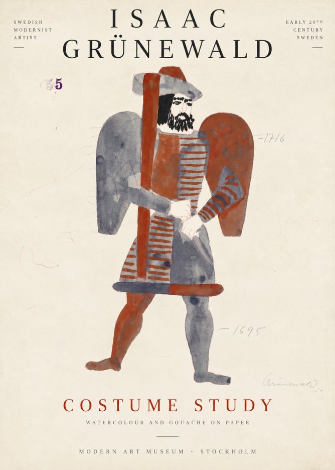 Isaac Grünewald Costume Study VII No6 - Poszter