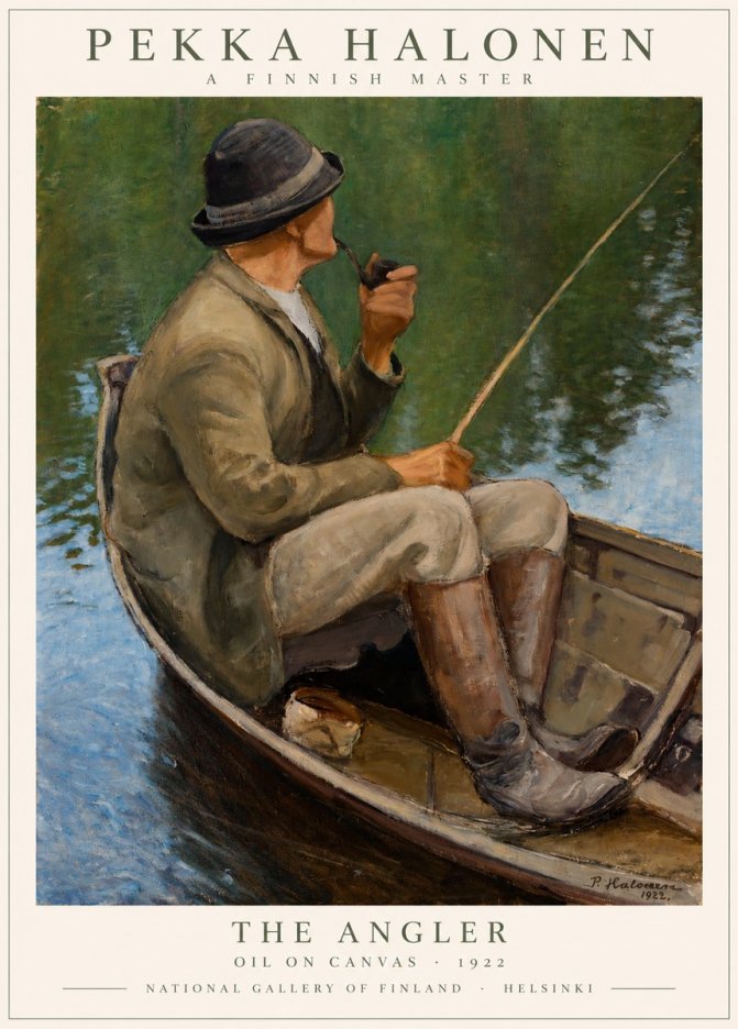 Pekka Halonen The Angler No1 - Poszter