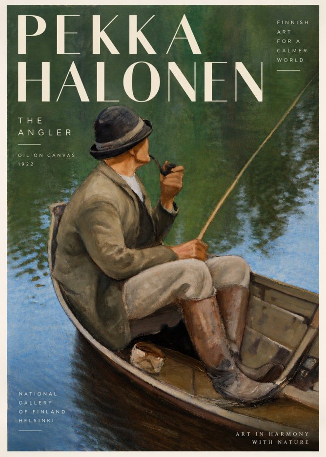 Pekka Halonen The Angler No4 - Poszter