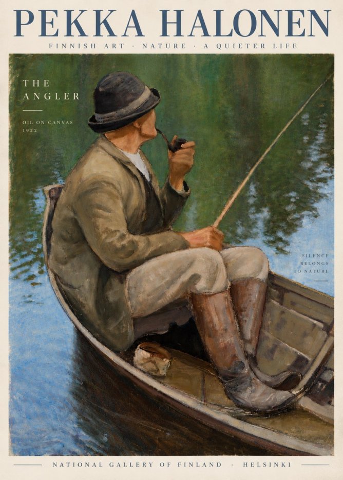 Pekka Halonen The Angler No5 - Poszter