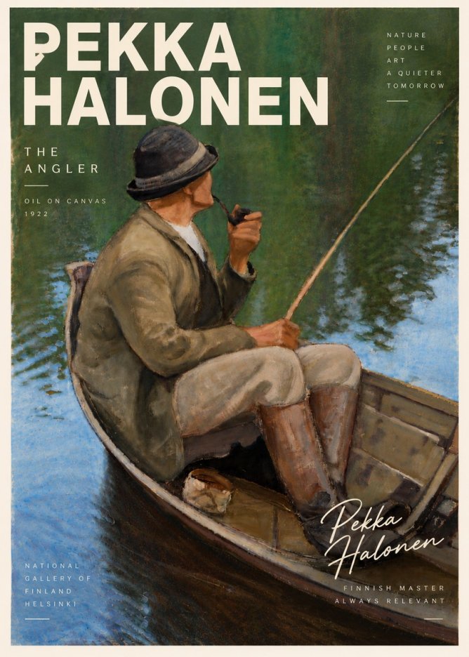 Pekka Halonen The Angler No6 - Poszter