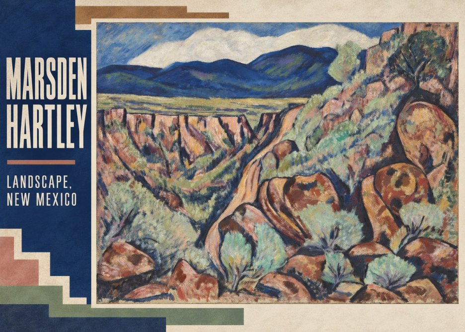 Marsden Hartley Landscape, New Mexico No2 - Poszter